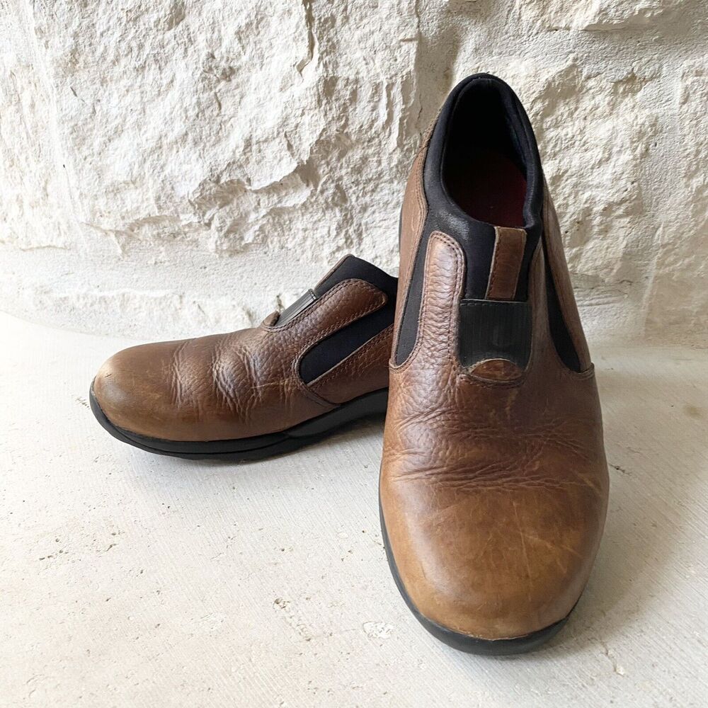 RJ Colt Robin Women's Slip On Shoes Sz 8 M Brown Leather Comfort Outdoor Walk